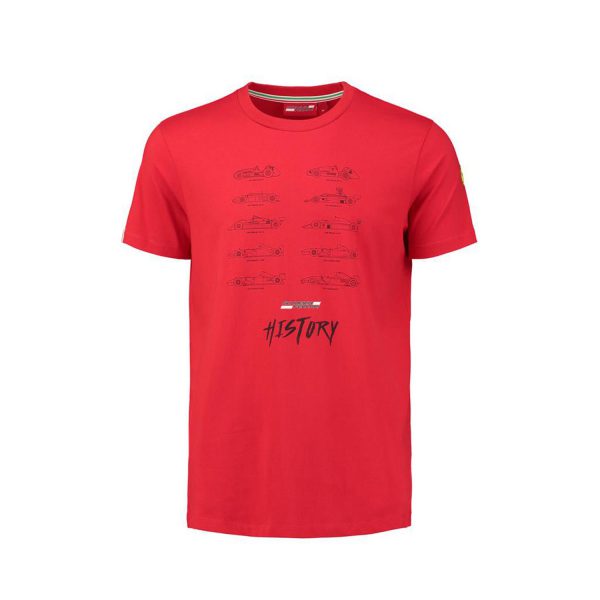 Men's Car Graphic T-Shirt Red 2018 Scuderia Ferrari