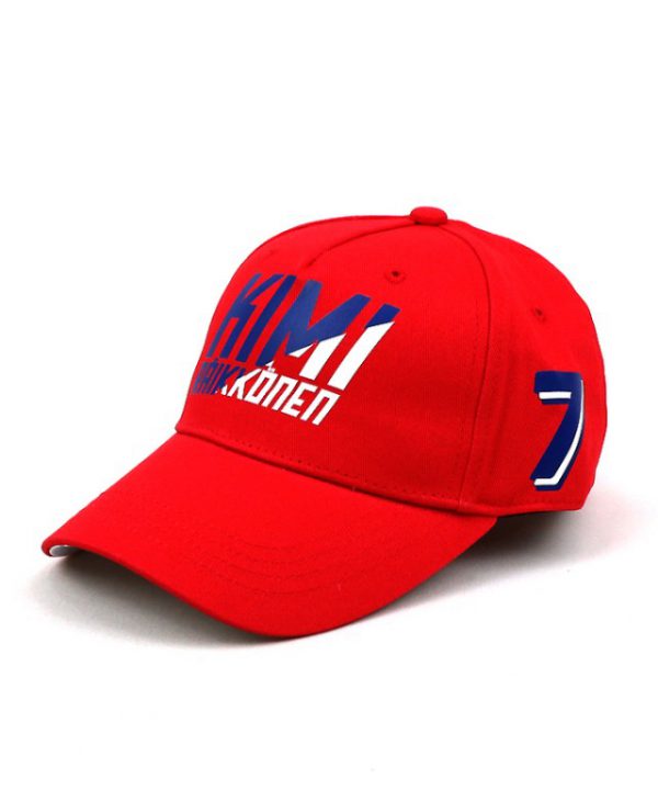 Ferrari Official 2018 Kimi Raikkonen 7 Red Baseball Cap Hat Adult